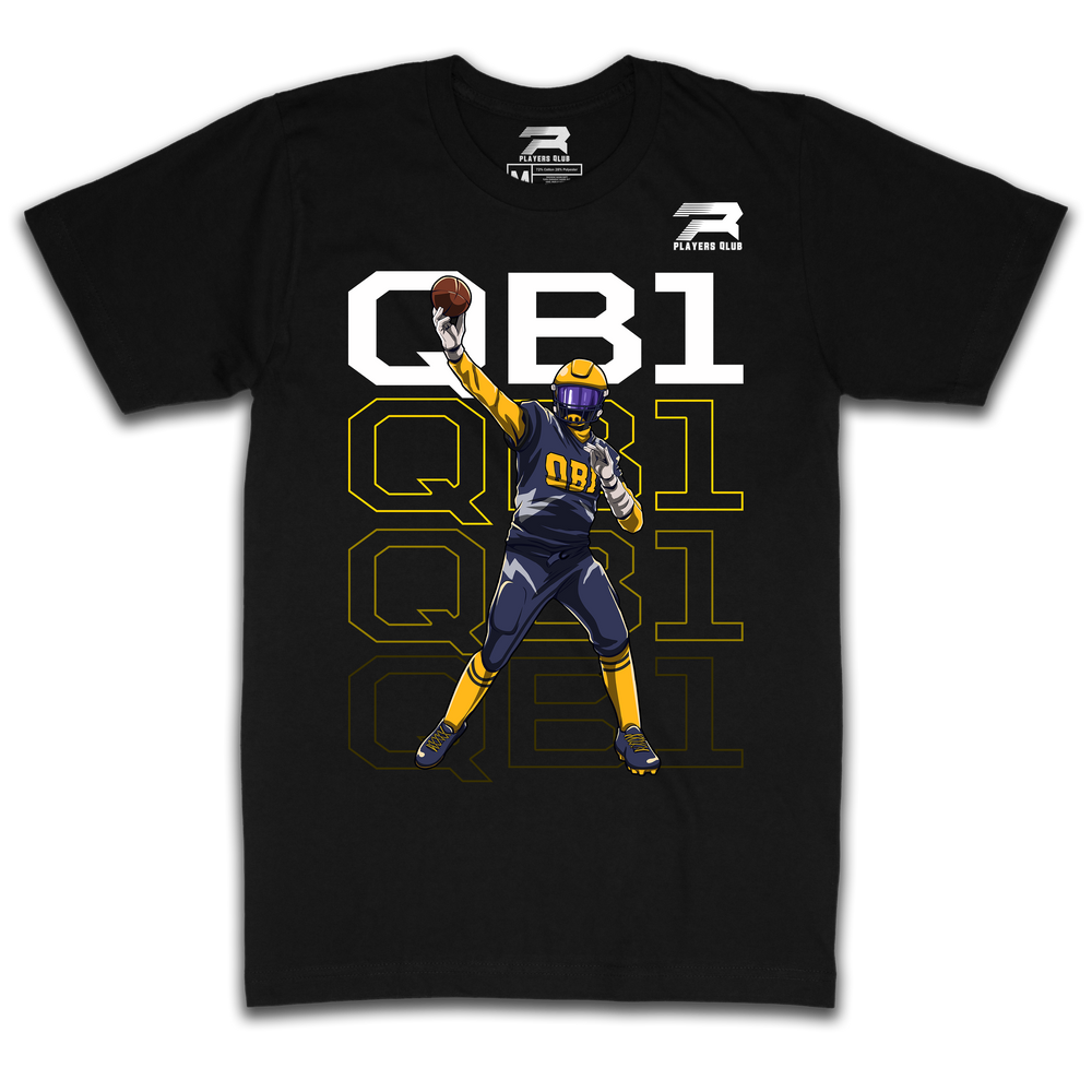 Quarterback 1 Tee - Black