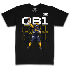 Quarterback 1 Tee - Black