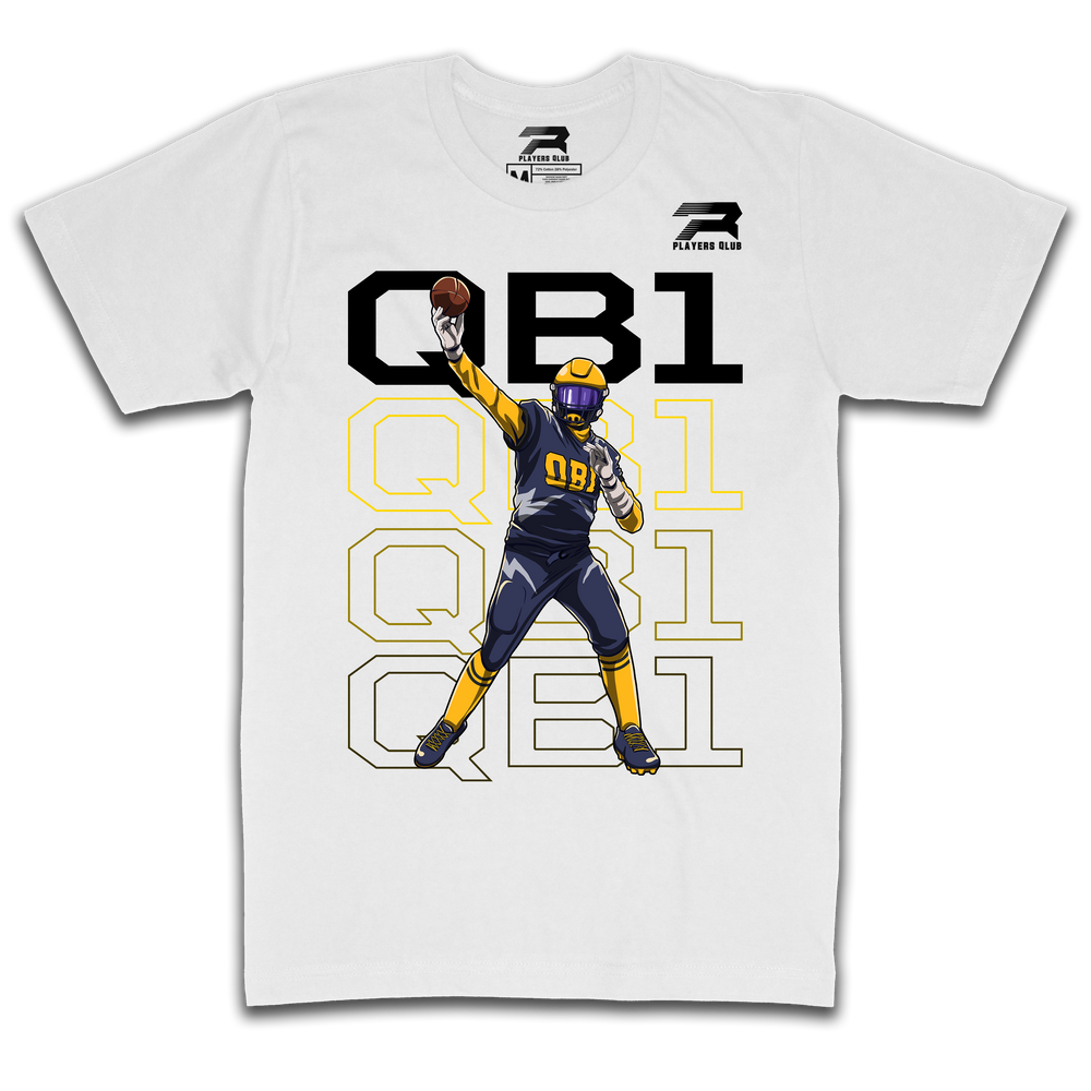Quarterback 1 Tee - White