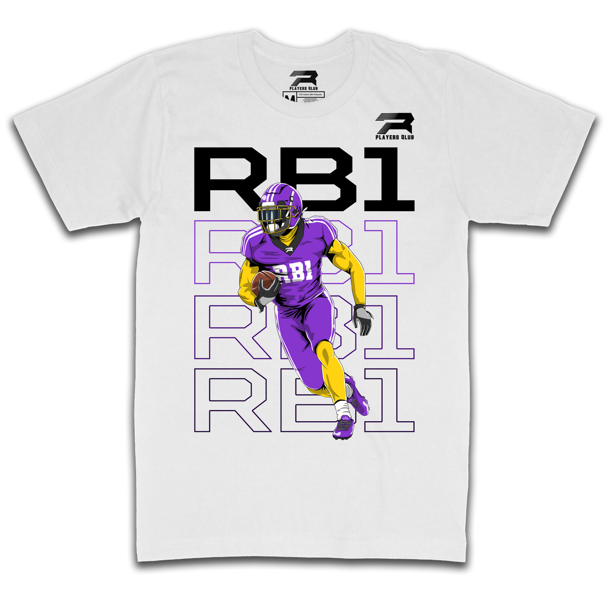 Running Back 1 Tee - White